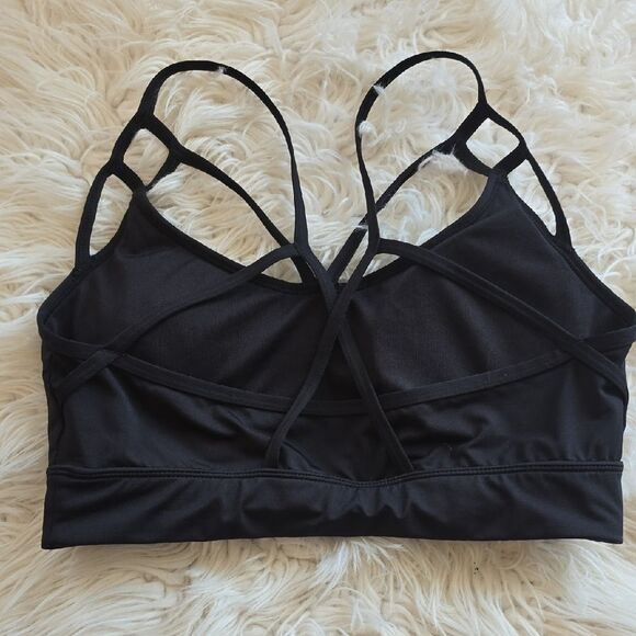 BCG Black Double Strap Sports Bra - Picture 3 of 5